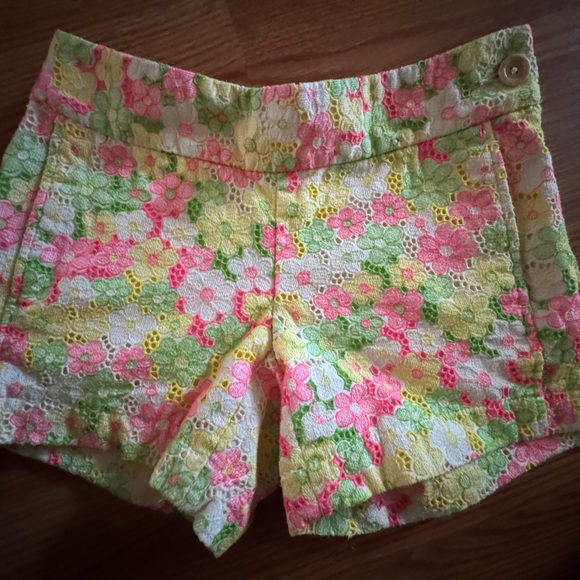 Lilly Pulitzer Sloane Floral Sunbonnet Lace Short size 00 - Picture 1 of 4